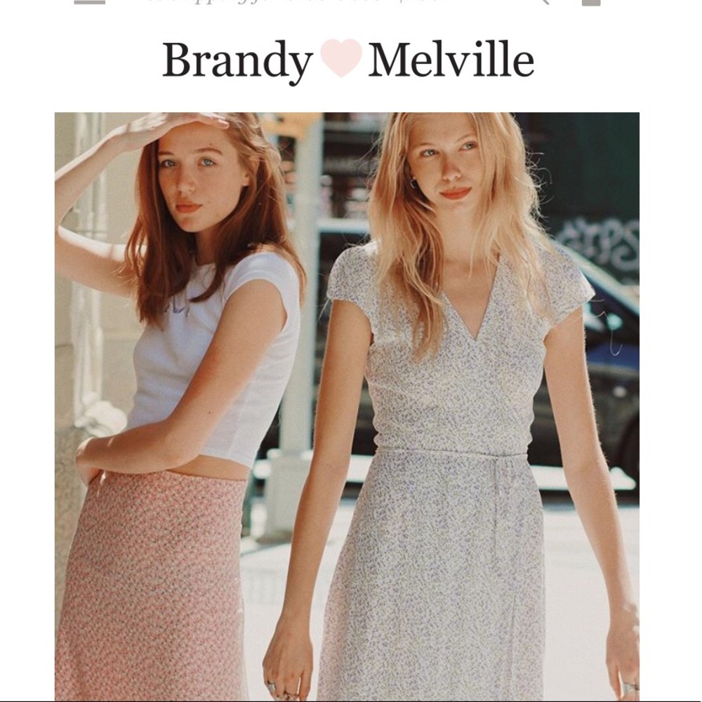 Brandy Melville Robbie Floral Midi Dress